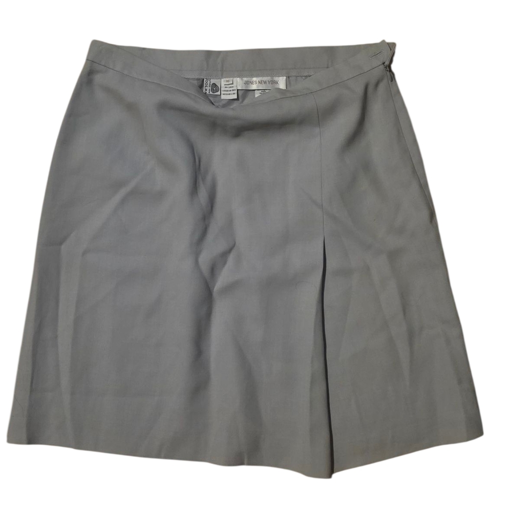 Jones New York Classic Gray A-Line Skirt